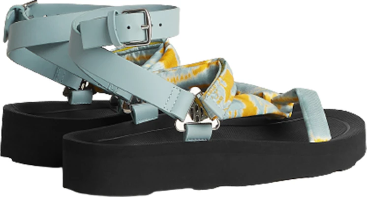 (W) HERMES Leren Open Teen Enkelband Sandalen ''Blauw Zwart'' H231163Z-6A Purchase (W) HERMES Leren Open Teen Enkelband Sandalen ''Blauw Zwart'' H231163Z-6A