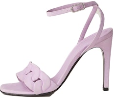 (Women) HERMES Leather Open Toe High Heel Sandal 'Purple Ankle Strap' H231128Z-3D395 (Women) HERMES Leather Open Toe High Heel Sandal 'Purple Ankle Strap' H231128Z-3D395
