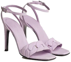 Shop (W) Sandales à Talons Hauts Ouvert en Cuir HERMÈS ''Violet avec Bride Cheville'' H231128Z-3D395
