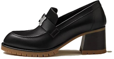 (Women) HERMES Leather Round-Toe Loafer 'Black' H222254Z-02 (Women) HERMES Leather Round-Toe Loafer 'Black' H222254Z-02