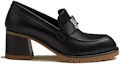 Order (W) HERMES Kasut Loafer Kulit Hujung Bulat 'Hitam' H222254Z-02