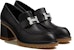 (W) HERMES Kasut Loafer Kulit Hujung Bulat 'Hitam' H222254Z-02