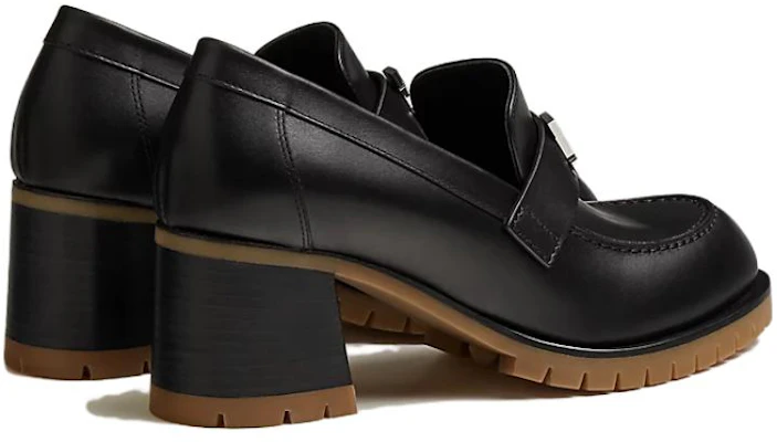 (W) HERMES Sepatu Loafer Kulit Ujung Bulat 'Hitam' H222254Z-02 Shop (W) HERMES Sepatu Loafer Kulit Ujung Bulat 'Hitam' H222254Z-02