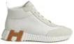 Order (Women) HERMES Leather Round-Toe Mid-Top 'Grey' H232099Z-90350