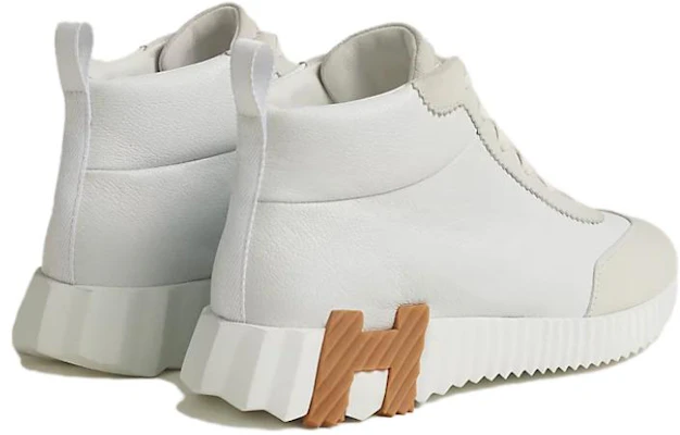 (Women) HERMES Leather Round-Toe Mid-Top 'Grey' H232099Z-90350 Shop (Women) HERMES Leather Round-Toe Mid-Top 'Grey' H232099Z-90350