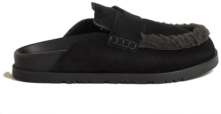 (Women) HERMES Leather Round-Toe Slipper 'Black' H232140Z-023 Order (Women) HERMES Leather Round-Toe Slipper 'Black' H232140Z-023