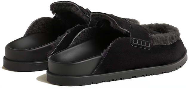 HERMES愛馬仕 皮革 圓頭 包頭拖鞋 女款 黑色 Shop HERMES愛馬仕 皮革 圓頭 包頭拖鞋 女款 黑色