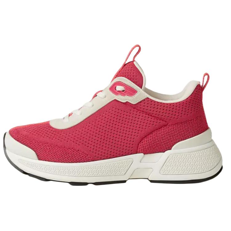 (W) HERMES Leather Round Toe Low-Top 'Pink'