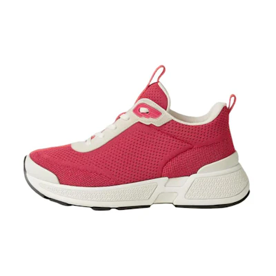 (W) HERMES Leather Round Toe Low-Top 'Pink'