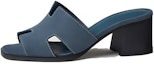 Buy (W) Sandal HERMES Kulit Hujung Bulat Terbuka 'Biru' H232088Z-Q8375