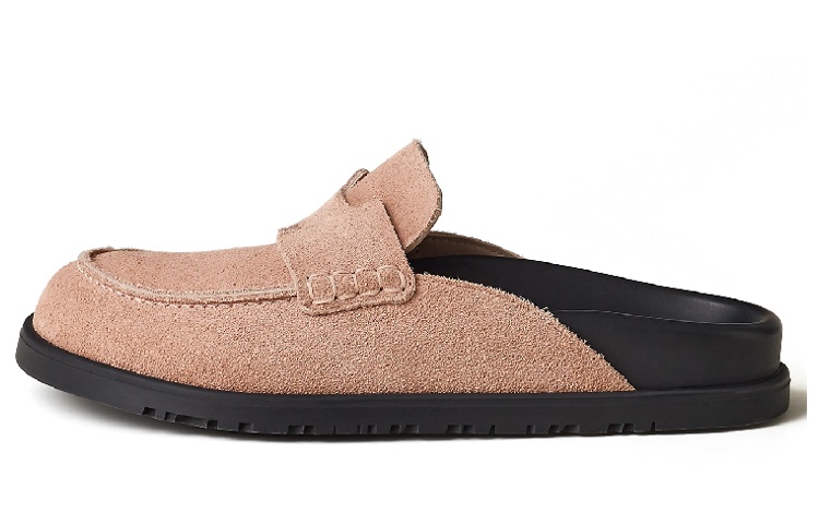 (Women) HERMES Leather Round Toe Slip-On 'Fashion Brown Sandal' H231222Z-59