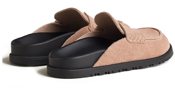 (W) HERMÈS Sandales en Cuir Marron Mode Bout Rond Slip-On H231222Z-59 Shop (W) HERMÈS Sandales en Cuir Marron Mode Bout Rond Slip-On H231222Z-59