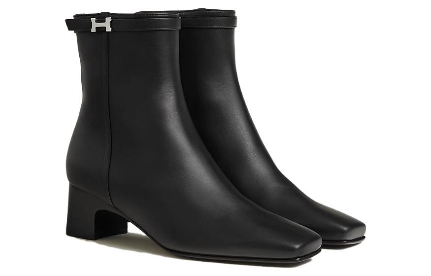 Order (W) 에르메스 블랙 레더 앵클부츠 (or) 에르메스 가죽 앵클부츠 (블랙) H232081Z-02