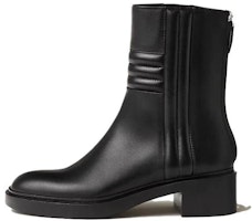 (Women) HERMES Leather Round Toe Zip Booties 'Simple Elegance Black' H232030Z-02 (Women) HERMES Leather Round Toe Zip Booties 'Simple Elegance Black' H232030Z-02
