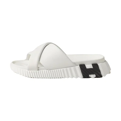 (W) HERMES Leather Slide 'CMFTable Versatile White'