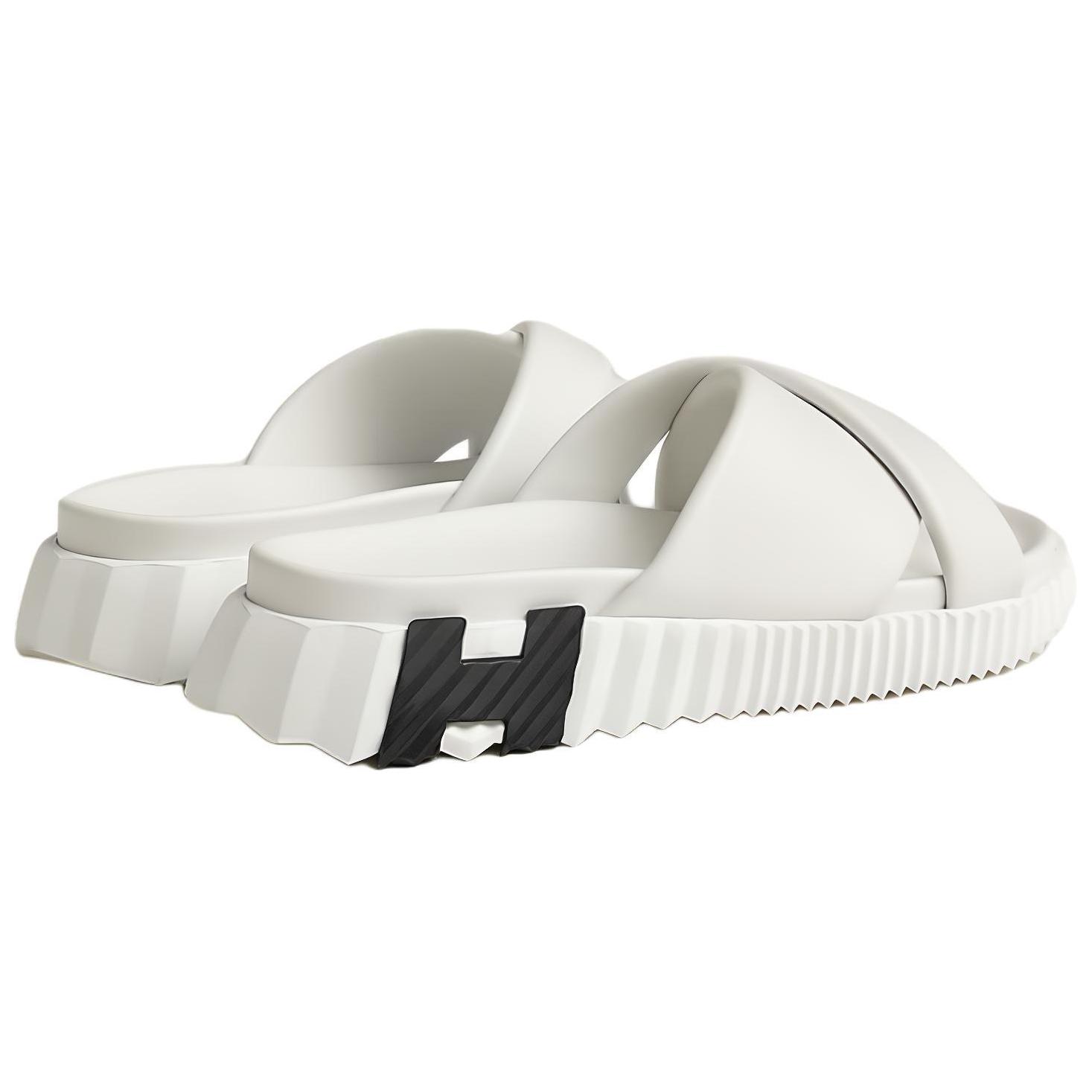 Lookbook (W) 爱马仕皮革凉鞋 '舒适多功能白色' H241166Z-90