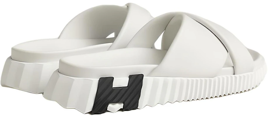 (W) 爱马仕皮革凉鞋 '舒适多功能白色' H241166Z-90 Lookbook (W) 爱马仕皮革凉鞋 '舒适多功能白色' H241166Z-90