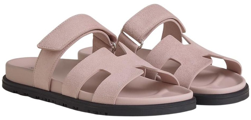 HERMES愛馬仕 皮革 簡約時尚 一字拖鞋 女款 粉色 Lookbook HERMES愛馬仕 皮革 簡約時尚 一字拖鞋 女款 粉色