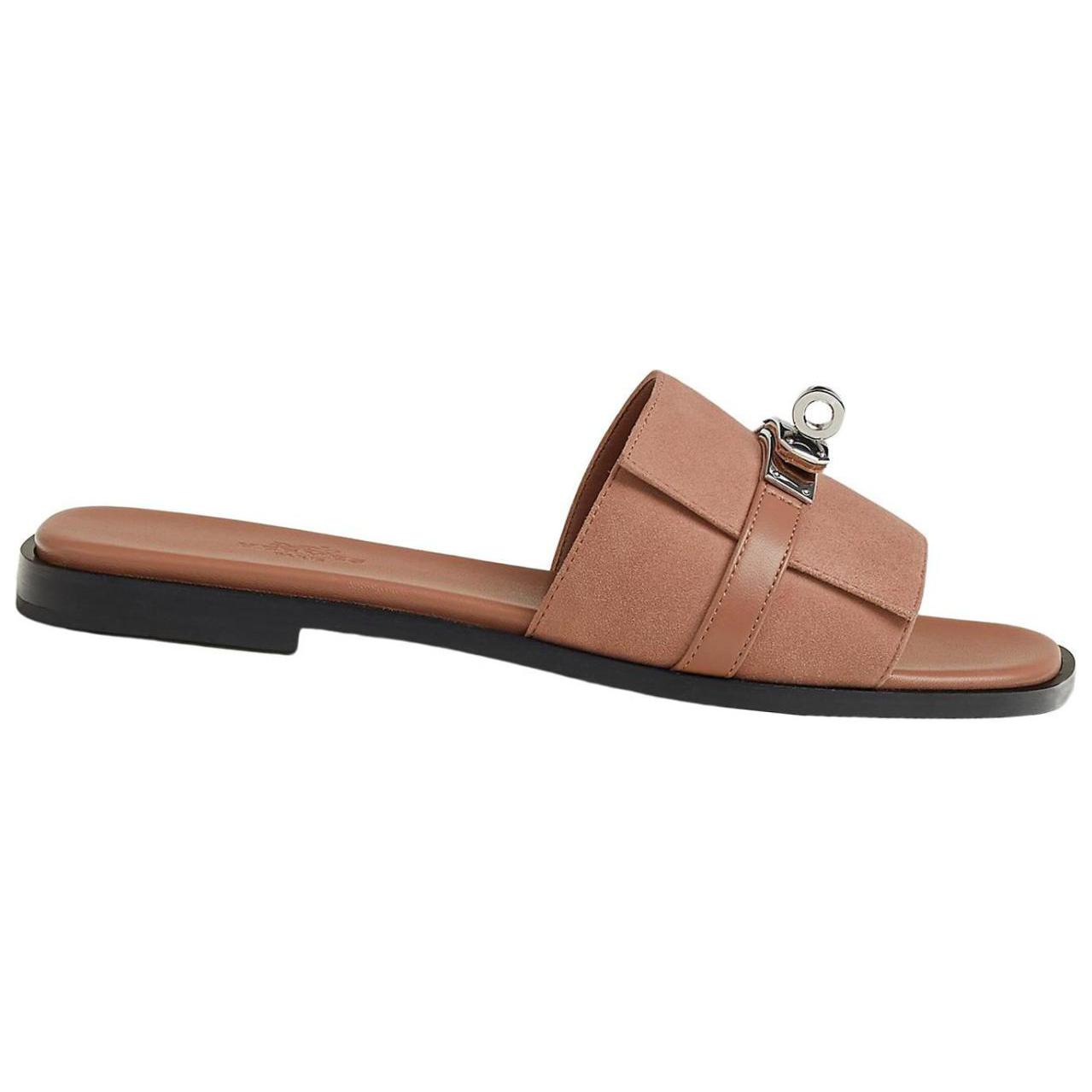 (W) HERMES Leather Slide 'Red Simplicity' 圖 2