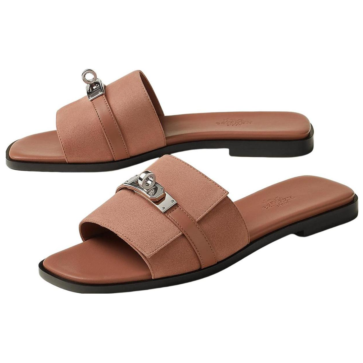 (W) HERMES Leather Slide 'Red Simplicity' 圖 3