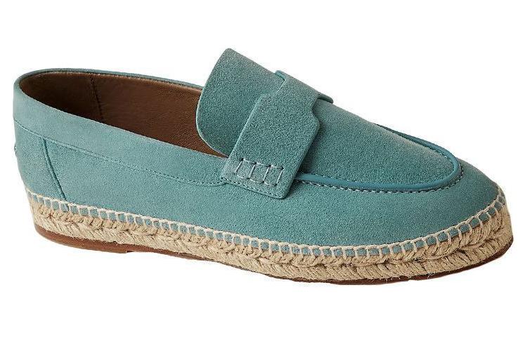 Order (W) HERMES Leder-Slip-On ''Blau Fashion'' H211138Z-6A