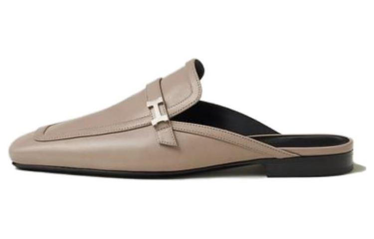 (Women) HERMES Leather Slipper 'Brown' H231054Z-B3