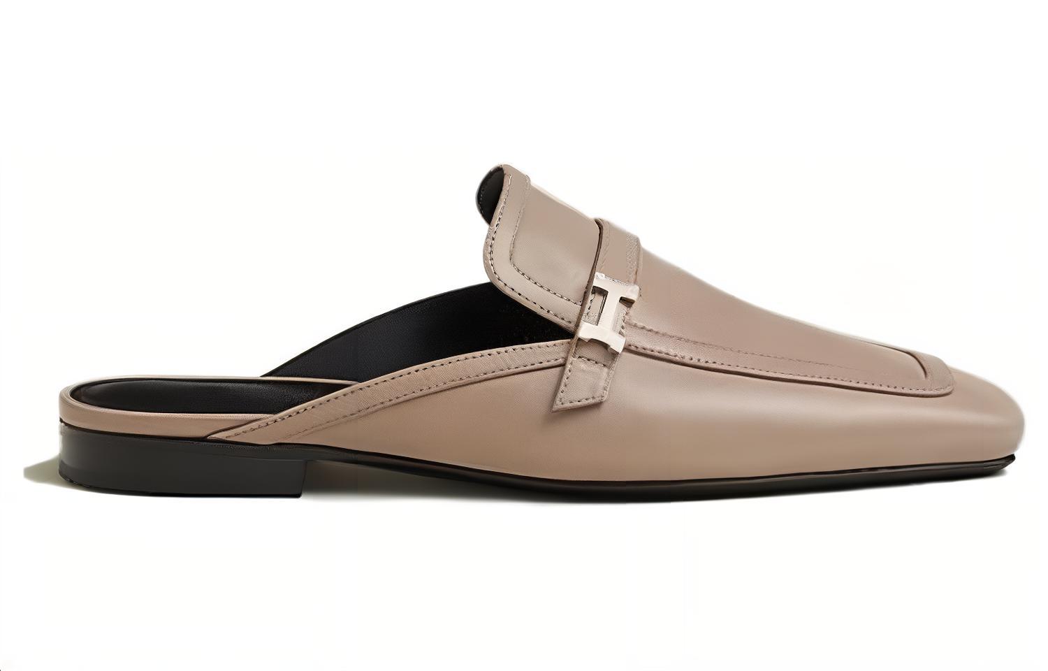 Order (W) Selipar Kulit HERMES 'Coklat' H231054Z-B3