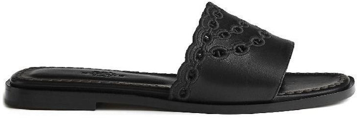 (Women) HERMES Leather Slipper 'Pattern Embroidery Black' H231133Z-02 Order (Women) HERMES Leather Slipper 'Pattern Embroidery Black' H231133Z-02