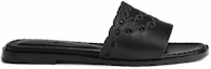 Order (Women) HERMES Leather Slipper 'Pattern Embroidery Black' H231133Z-02