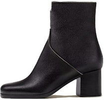 (Women) HERMES Leather Zip Round-Toe Ankle Boots 'Black' H222027Z-02 (Women) HERMES Leather Zip Round-Toe Ankle Boots 'Black' H222027Z-02