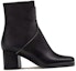 Order (W) HERMES But Zipper Bulat Kulit Tumit Ankle 'Hitam' H222027Z-02