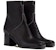 (W) HERMES But Zipper Bulat Kulit Tumit Ankle 'Hitam' H222027Z-02