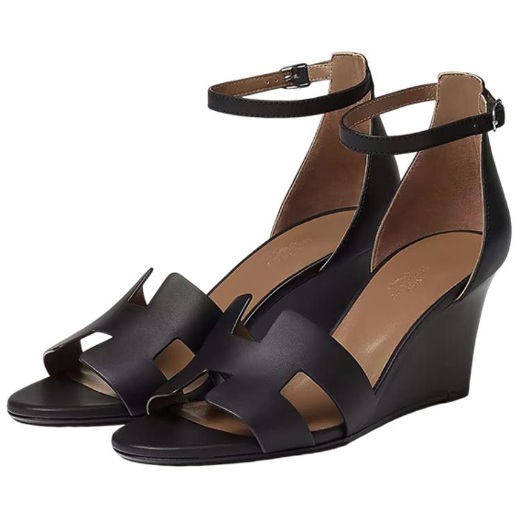(W) HERMES Legend Sandal 'Black Calfskin' 圖 3