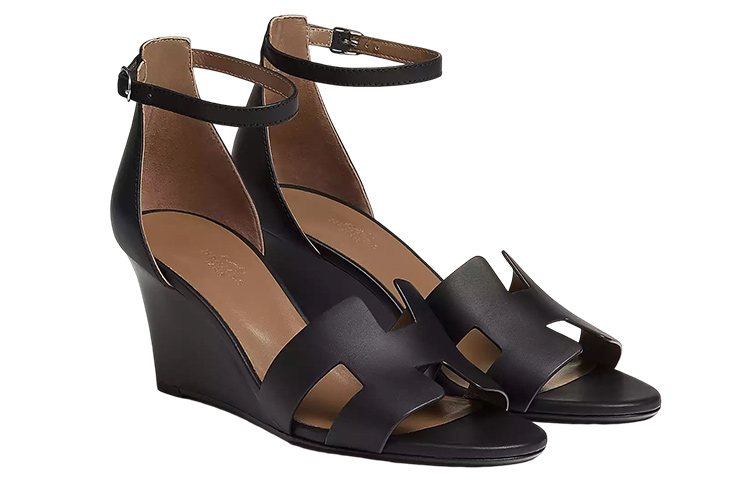 (W) HERMES Legend Sandal 'Black Calfskin' 圖 4