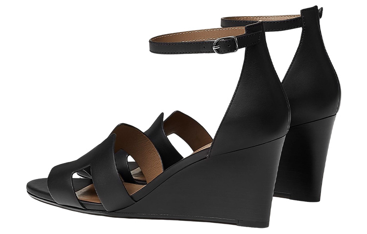 (W) HERMES Legend Sandal 'Black Calfskin' 圖 5