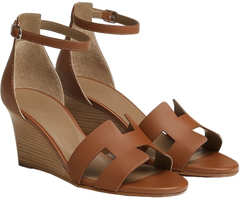 HERMES愛馬仕 Lengend 小牛皮 露趾搭扣 時尚涼拖 女款 棕色 Shop HERMES愛馬仕 Lengend 小牛皮 露趾搭扣 時尚涼拖 女款 棕色