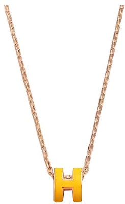(W) Colgante HERMES Diseño Letra Oro Rosa para Mujer - Multicolor. 109004609 3