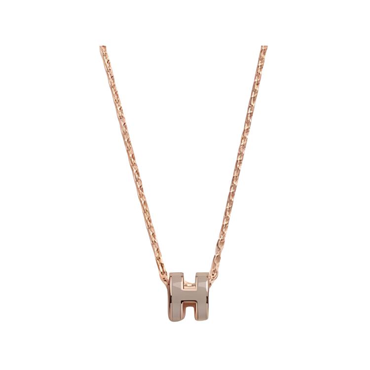 Purchase (W) Colgante HERMES Diseño Letra Oro Rosa para Mujer - Multicolor. 109004609