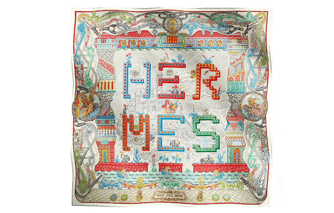 (Women) HERMES Letter Logo Multicolor  Silk Scarf H004011S 04 圖 2