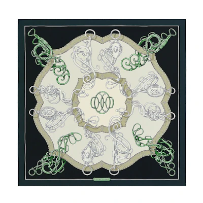 (Women) HERMES Lift Profil Scarf Women Green H003777S-48