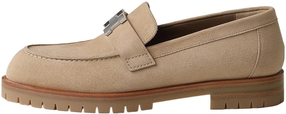 (W) HERMES Loafer 'Beige Suede' Kulit Lembut H222054Z-1J Buy (W) HERMES Loafer 'Beige Suede' Kulit Lembut H222054Z-1J