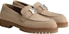 (W) HERMES Loafer 'Beige Suede' Kulit Lembut H222054Z-1J
