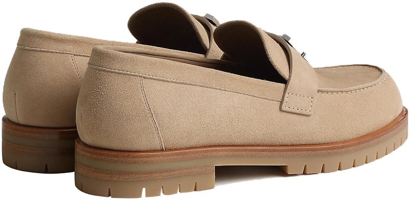 (W) HERMES Loafer 'Beige Suede' Kulit Lembut H222054Z-1J Shop (W) HERMES Loafer 'Beige Suede' Kulit Lembut H222054Z-1J