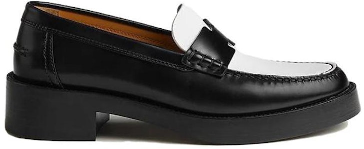 HERMES愛馬仕 頭層牛皮 休閒舒適 樂福鞋 女款 黑白 Order HERMES愛馬仕 頭層牛皮 休閒舒適 樂福鞋 女款 黑白