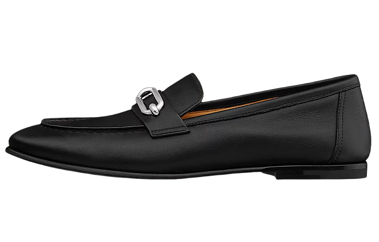 Buy (W) HERMES Loafer 'Kulit Anak Sapi Hitam' H211255Z-02