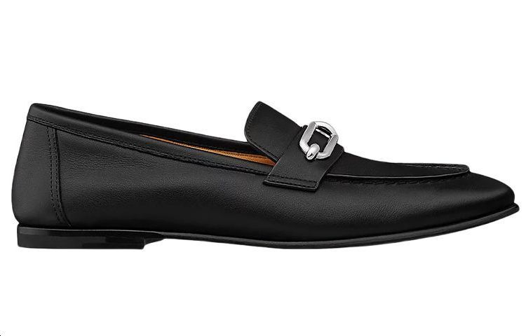 Order (W) HERMES Mocassini ''Pelle Nera'' H211255Z-02