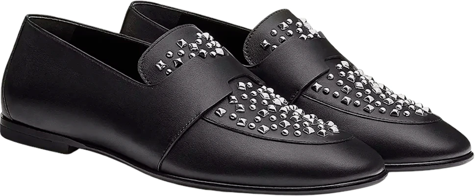 (W) HERMES Loafer 'Kulit Anak Lembu Hitam' H212168Z-02 Order (W) HERMES Loafer 'Kulit Anak Lembu Hitam' H212168Z-02