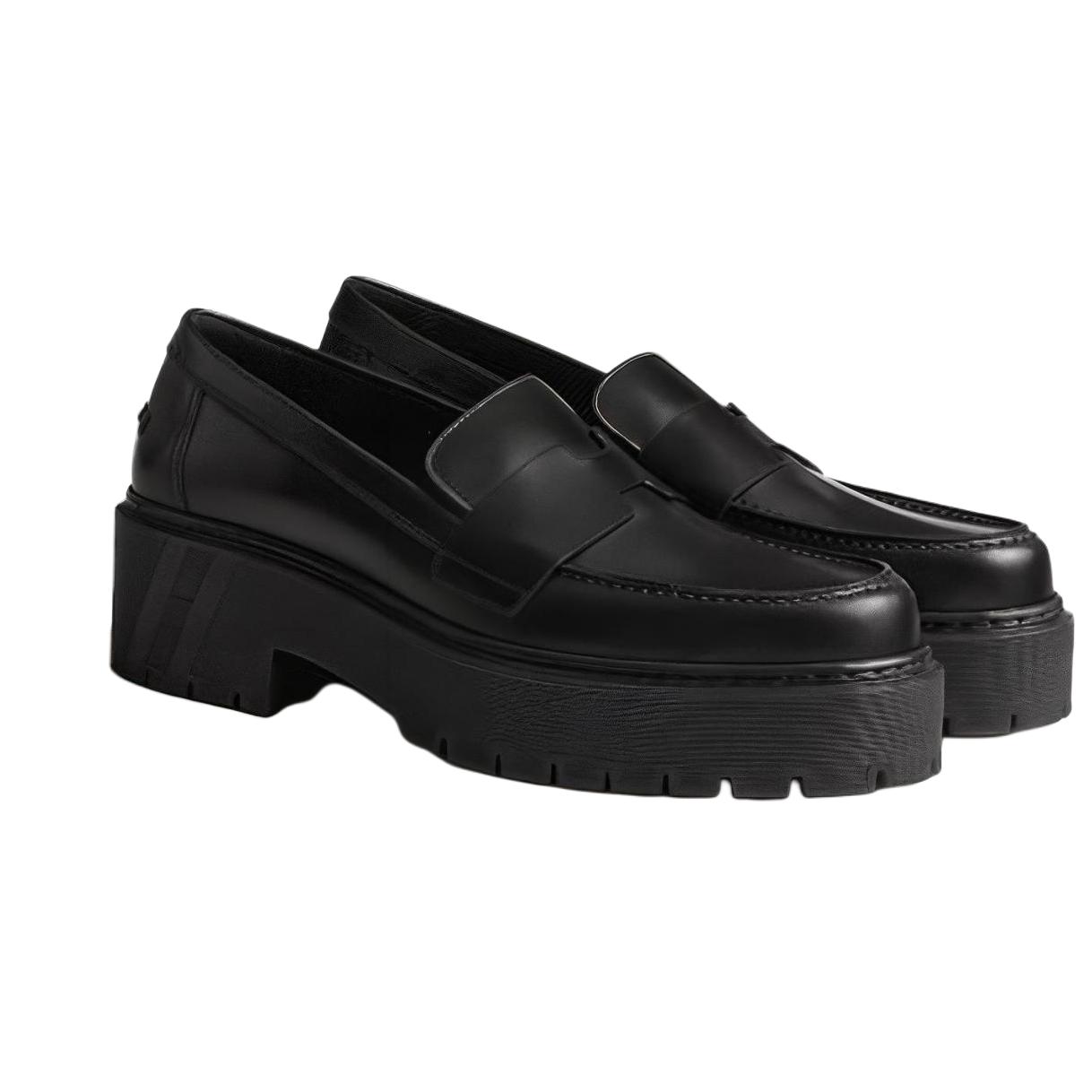 Lookbook (W) HERMES Mocasín 'Negro Casual' H232059Z