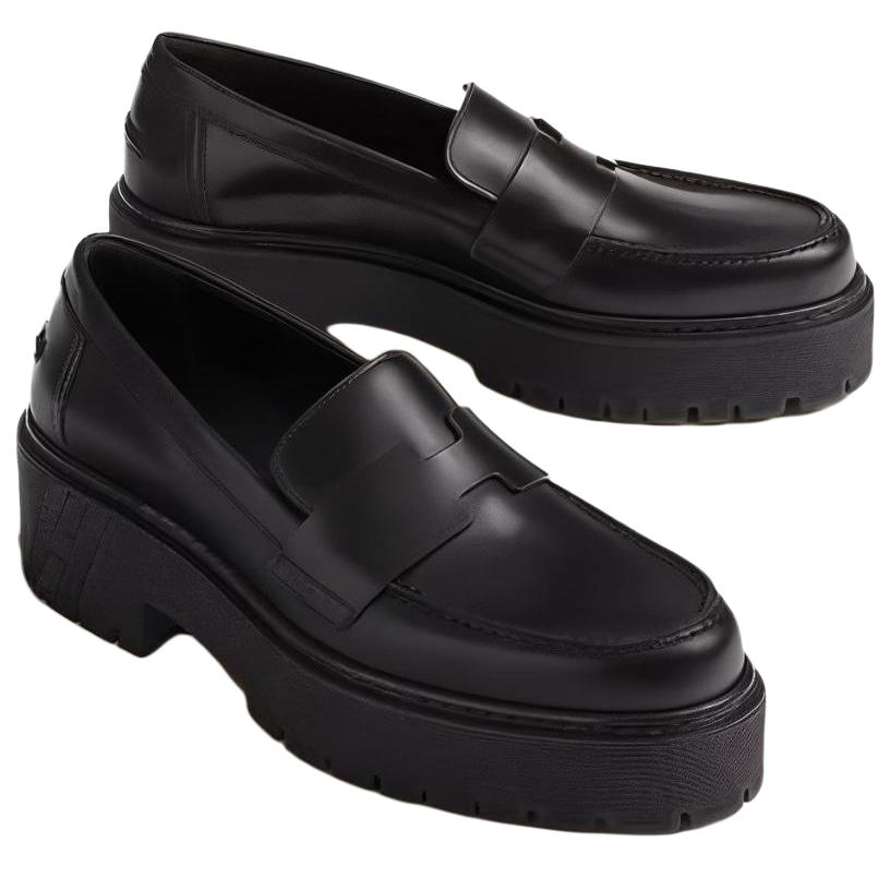 Purchase (W) HERMES Mocasín 'Negro Casual' H232059Z
