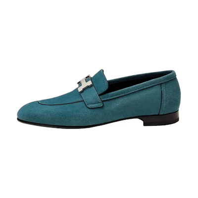 (W) HERMES Loafer 'Blue Leather'